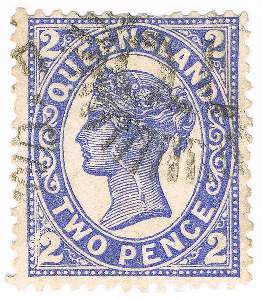 stamp – 1897 Queensland Two Pence