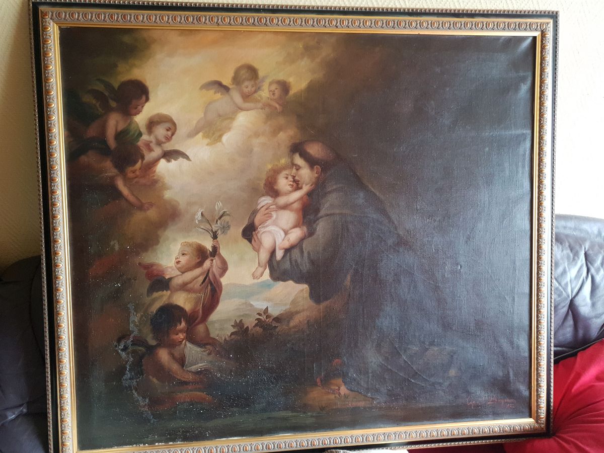 Oil Paint of Murillo: Vision of Holy Antonius