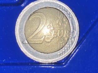 2€ Mint Error Queen Elisabeth Belgium