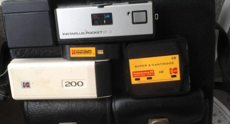 Cameras / photo bags from the 70s / 80s – Fotoapparate/Fototasche aus den 70er/80er Jahren