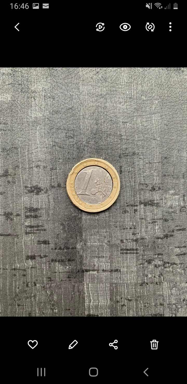 FEHLPRÄGUNG 1€ Münze 2002 Spanien
