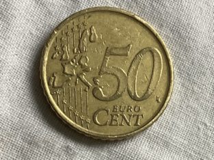 Error Coin Belgium / Fehlprägung Belgien 1999 50 cent