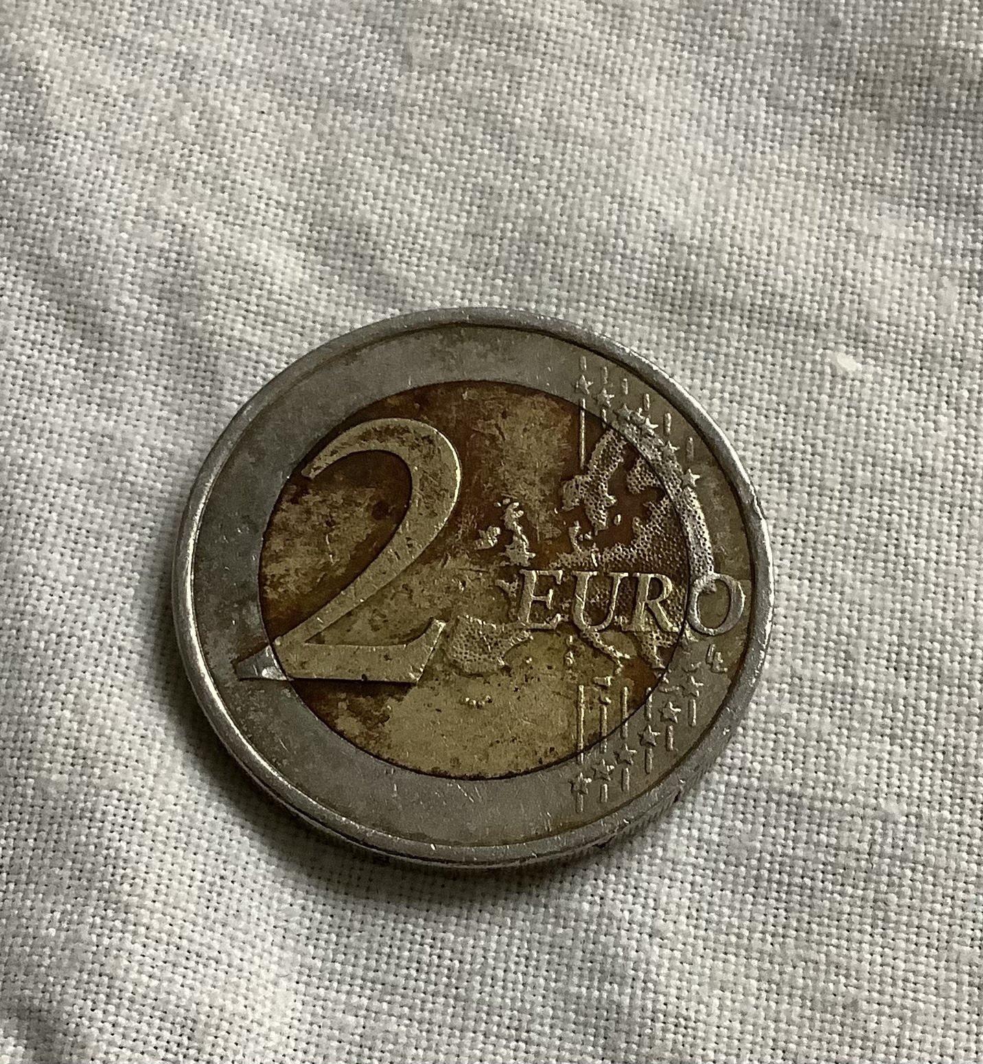 Misprint coin / Fehlpreagung Europa 2 Euro 2008