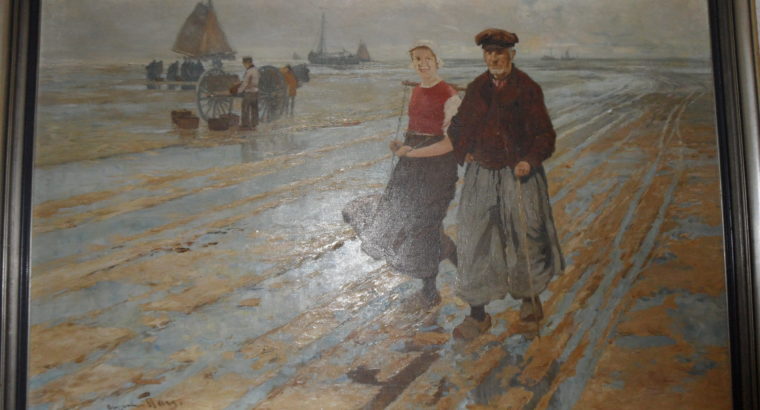 Oil on Canvas: Im Watt, am Meer