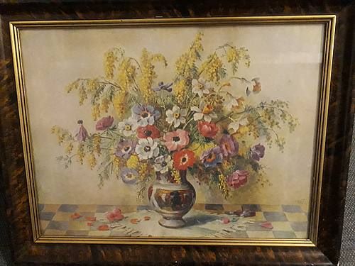 Painting “Blumenstrauß in Vase” Bouquet in Vase
