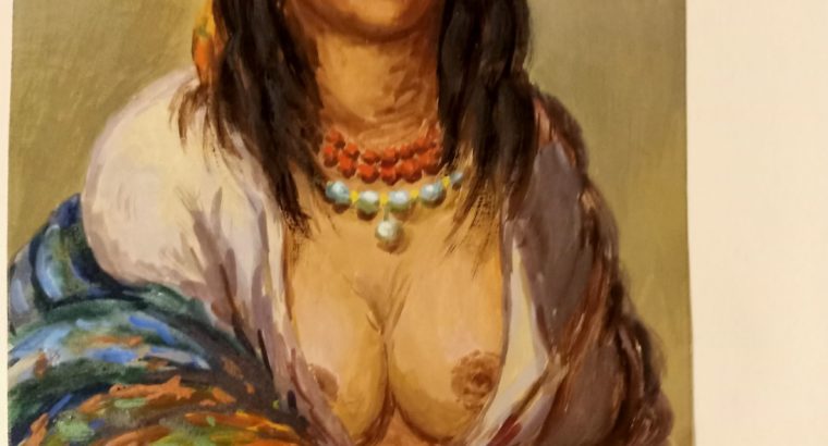 Painting: “Zigeunerin” Gypsy woman