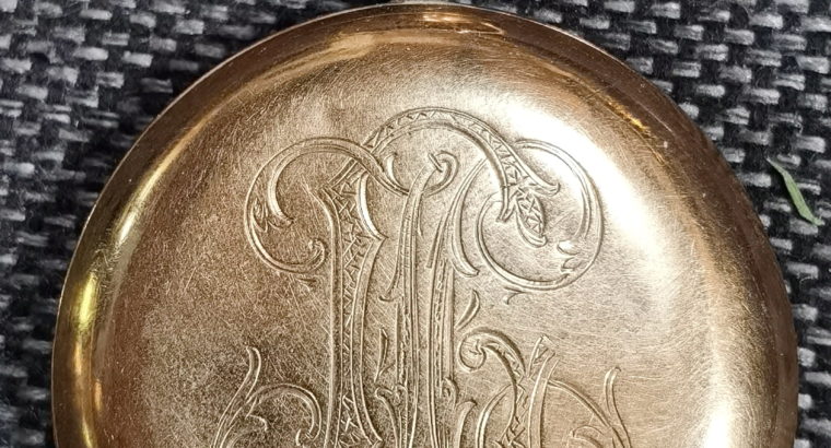 Pocket watch, Heinrich Cohen Jr München, Gold 0.585, working condition