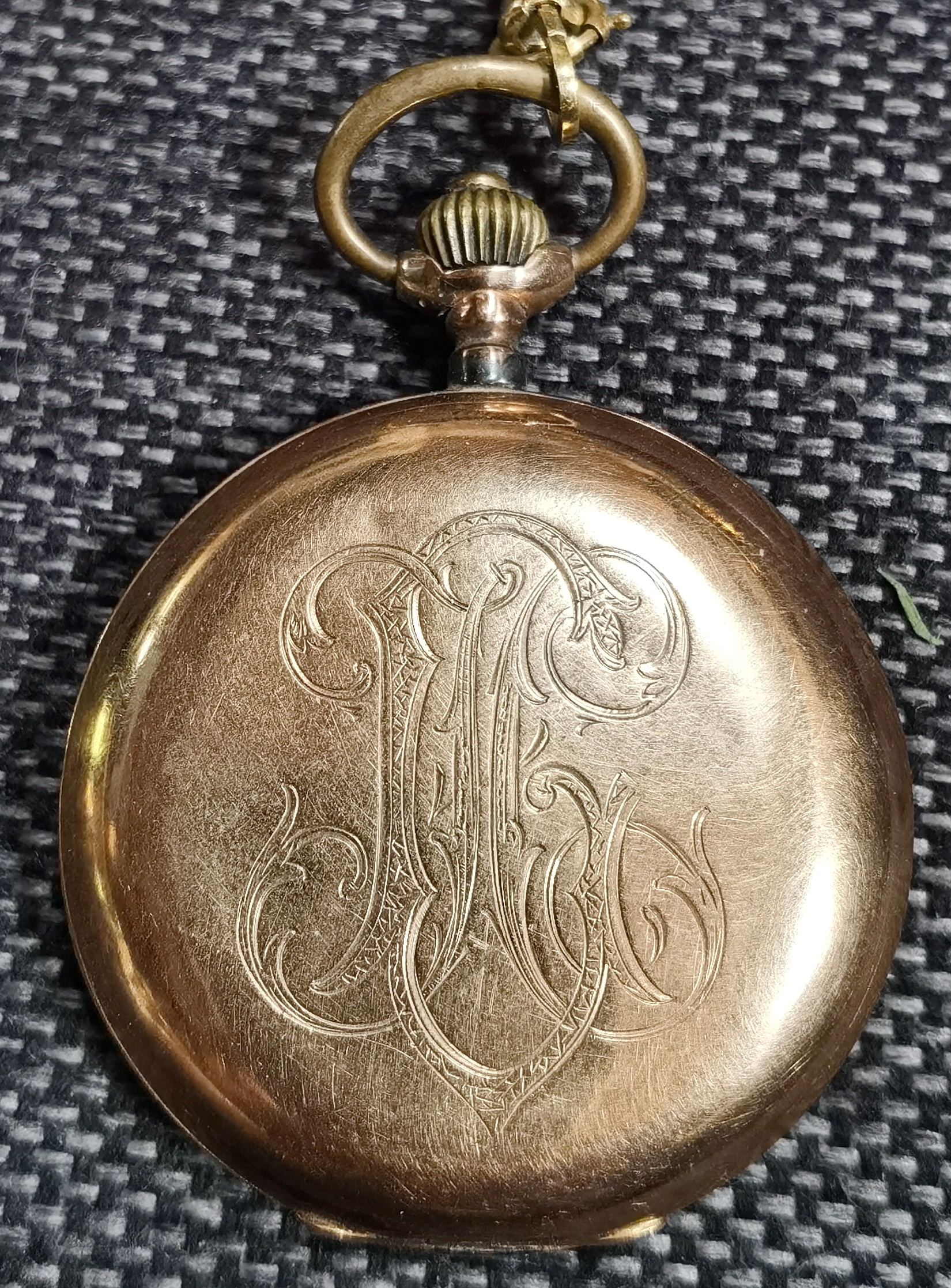 Pocket watch, Heinrich Cohen Jr München, Gold 0.585, working condition