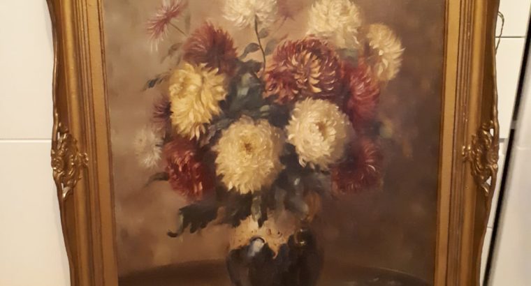 Painting “Blumenstrauß in Vase” Bouquet in Vase