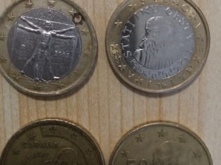 coins: 50 Cent und 1 Euro Münzen