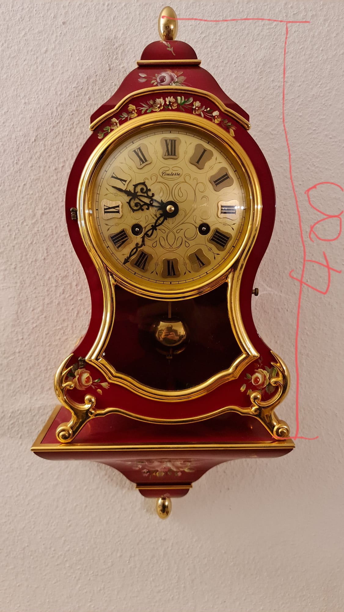 old wall clock Comtesse