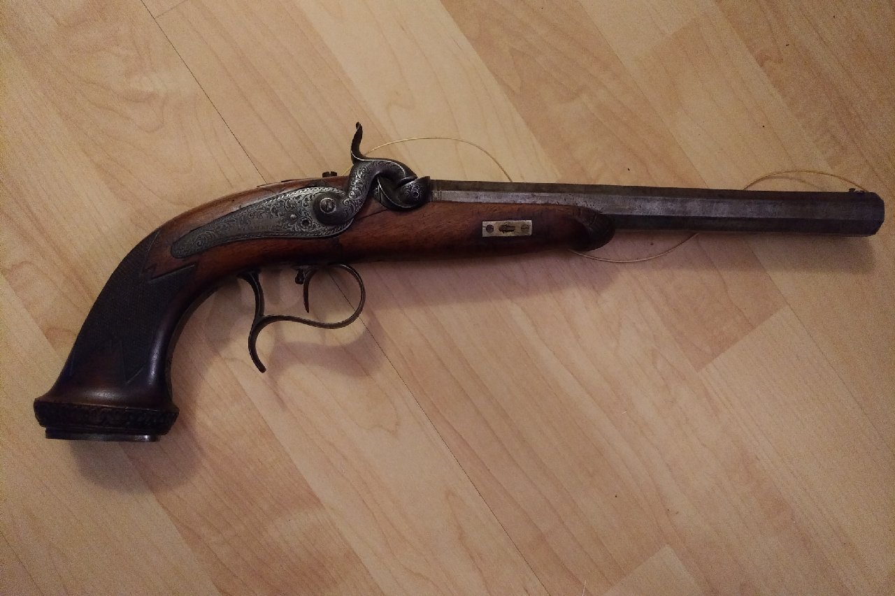 flintlock pistol – Steinschlosspistole G. Kimmel Wien