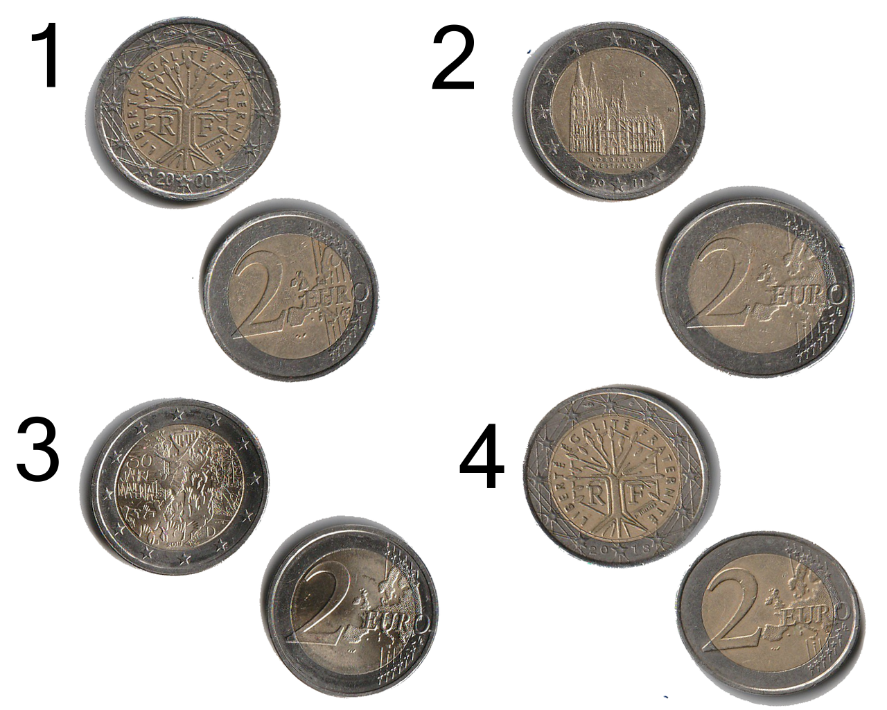 Coins: 2 Euro Münzen