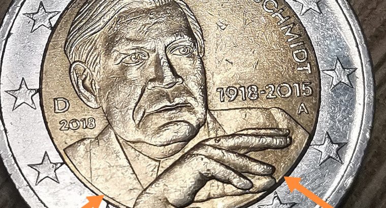2 euro Gedenk münze Helmut Schmidt