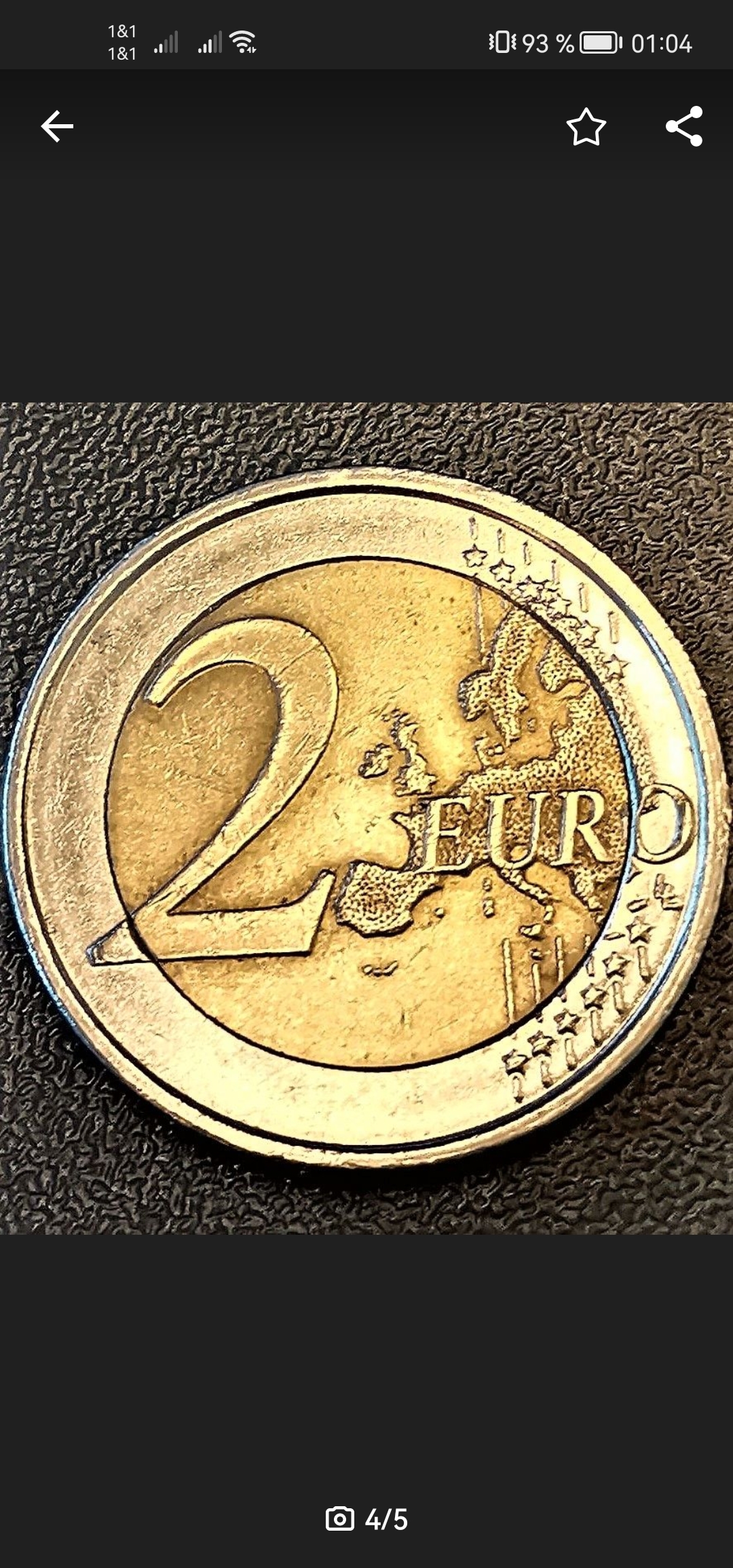 2 Euro münze 2019 zum gedenken. 30 Jahre Mauerfall mit fehlprägung.