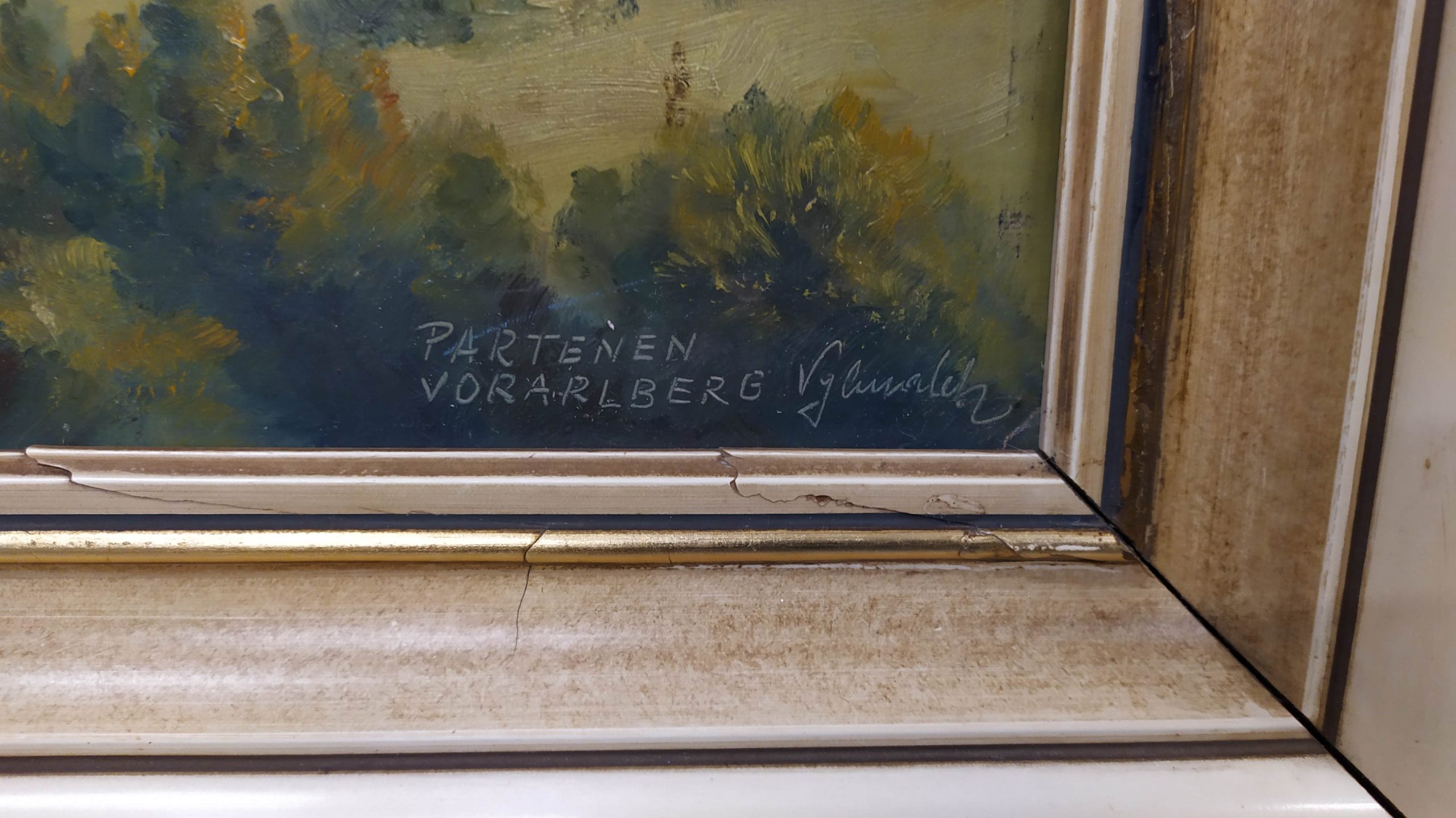 Gemälde Partenen Vorarlberg